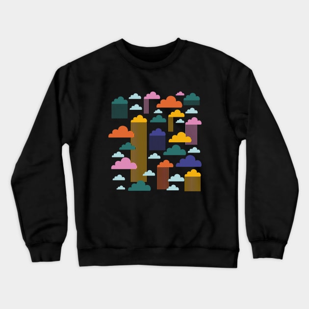 Colorful clouds Crewneck Sweatshirt by sugarcloudlb-studio